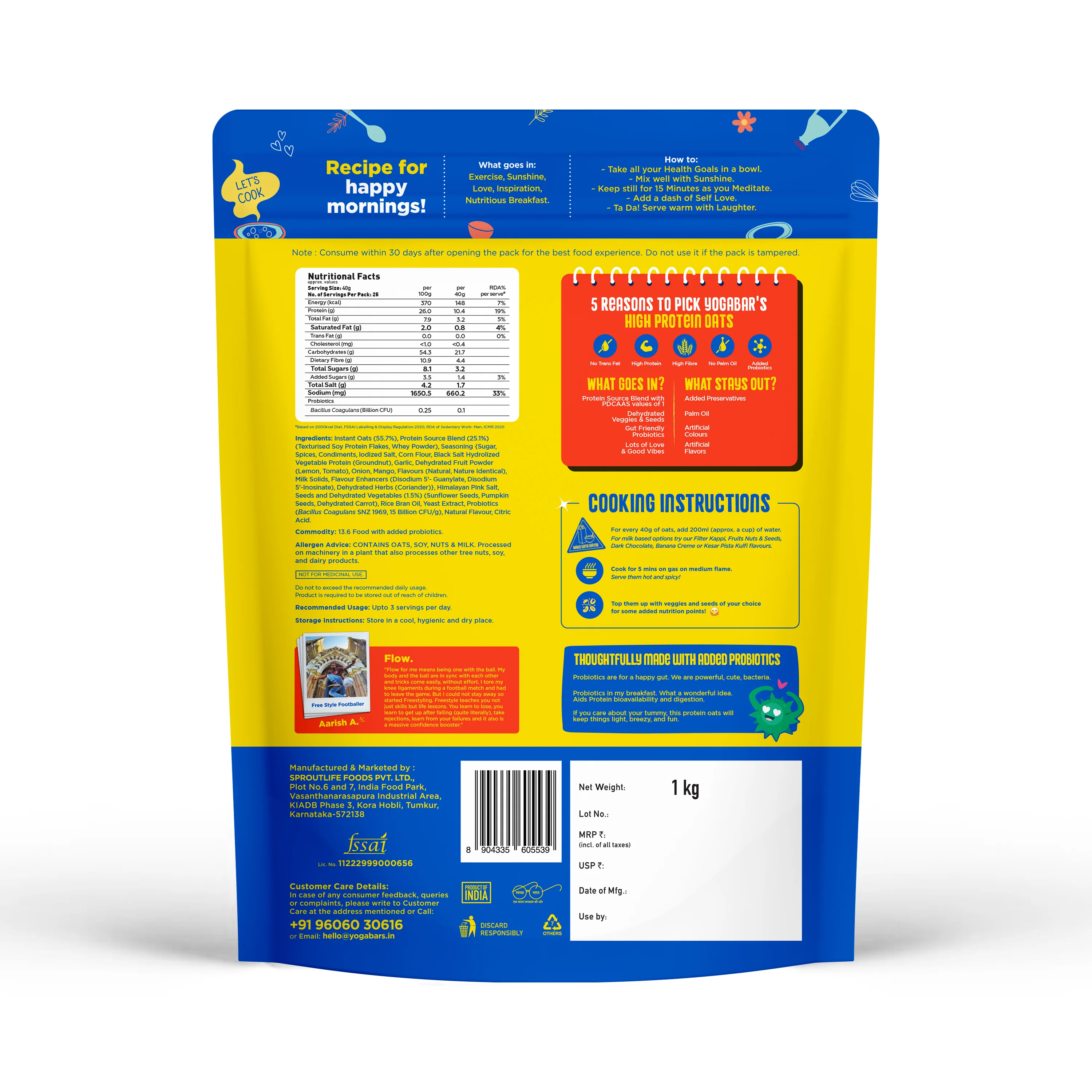 26g High Protein Oats Korean Fire & Mum's Masala 2kg - Image 11