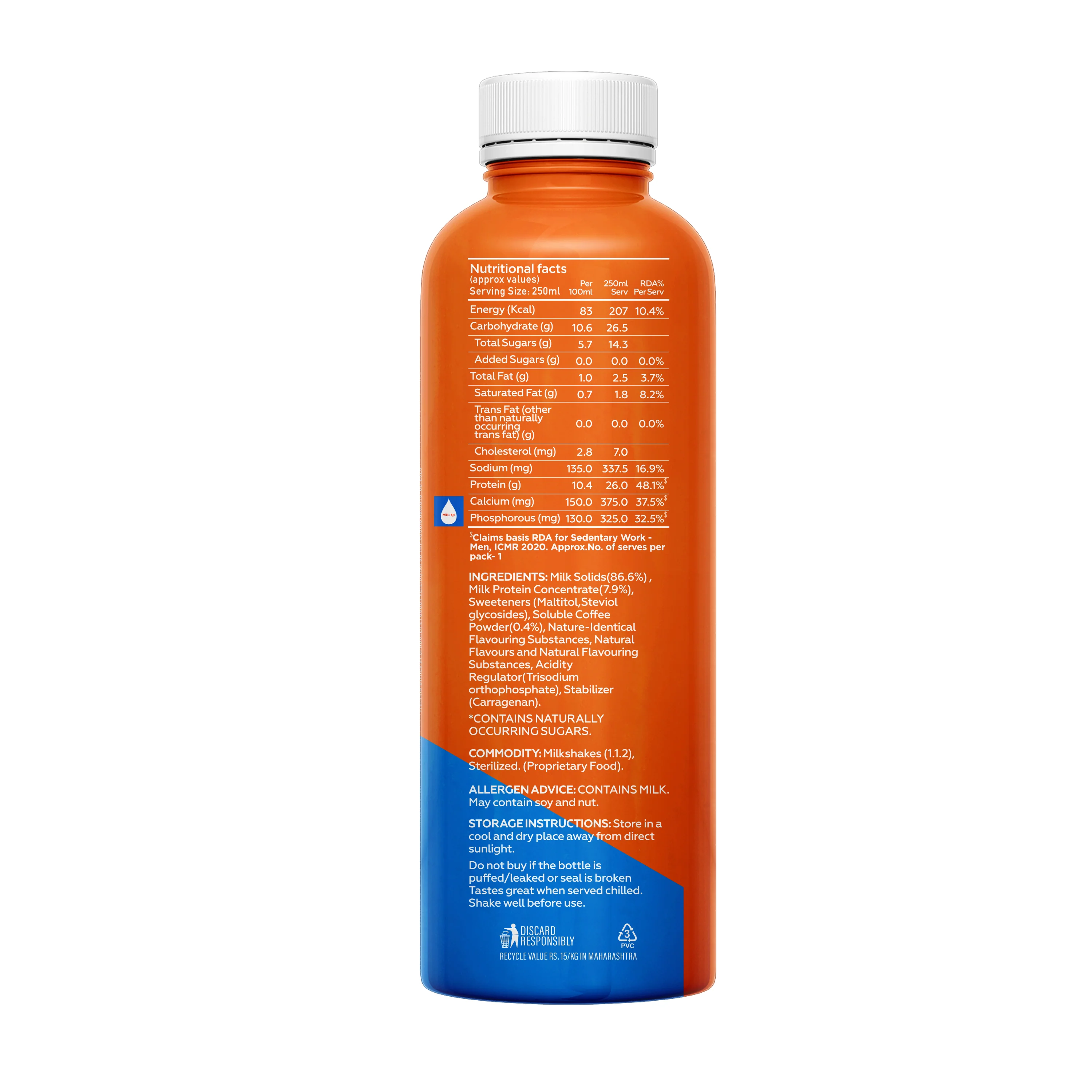 26g Protein Shake - Variety Pack of 24 250ml/bottle - Image 11