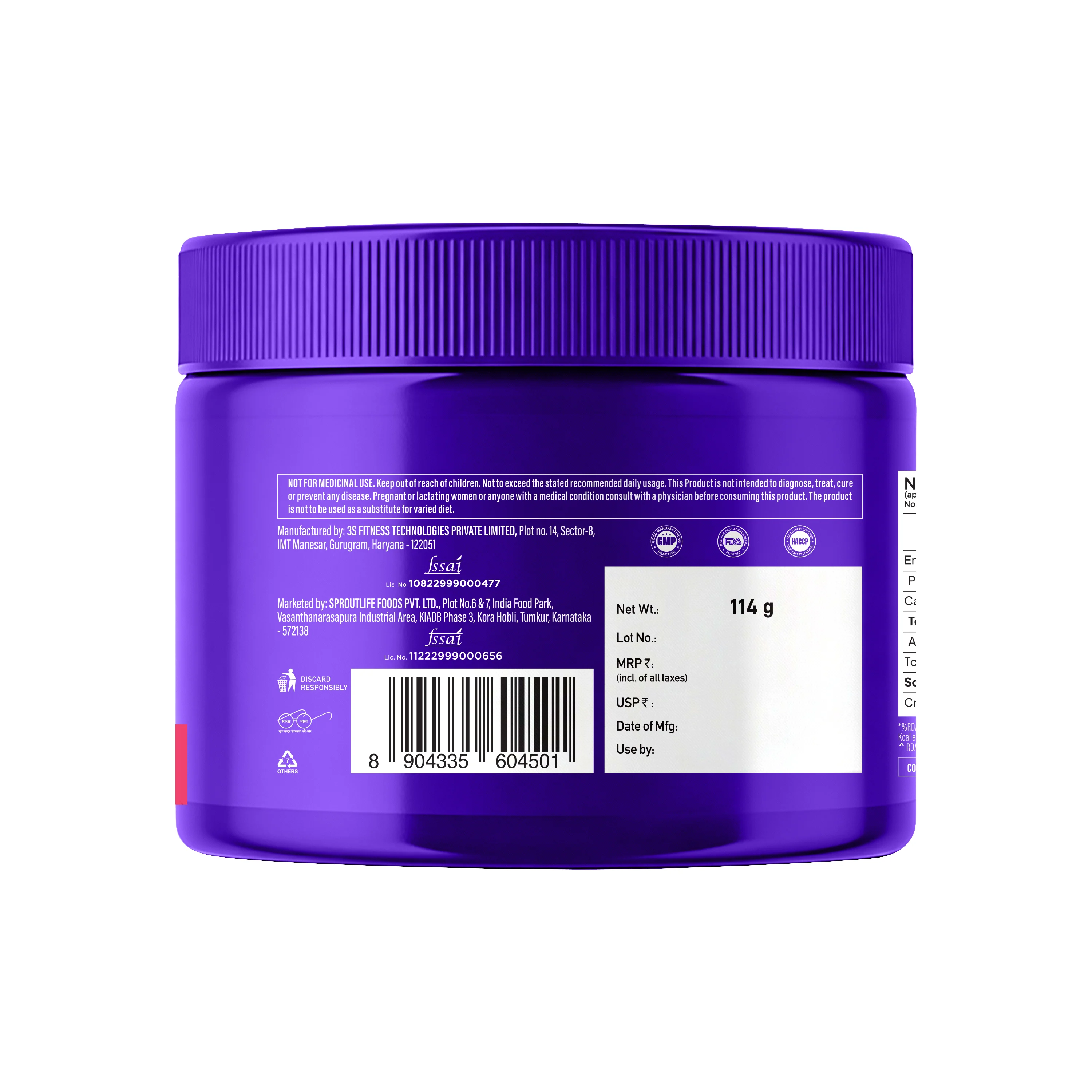 Micronised Creatine Monohydrate - Watermelon - 3g per scoop 114g - Image 3