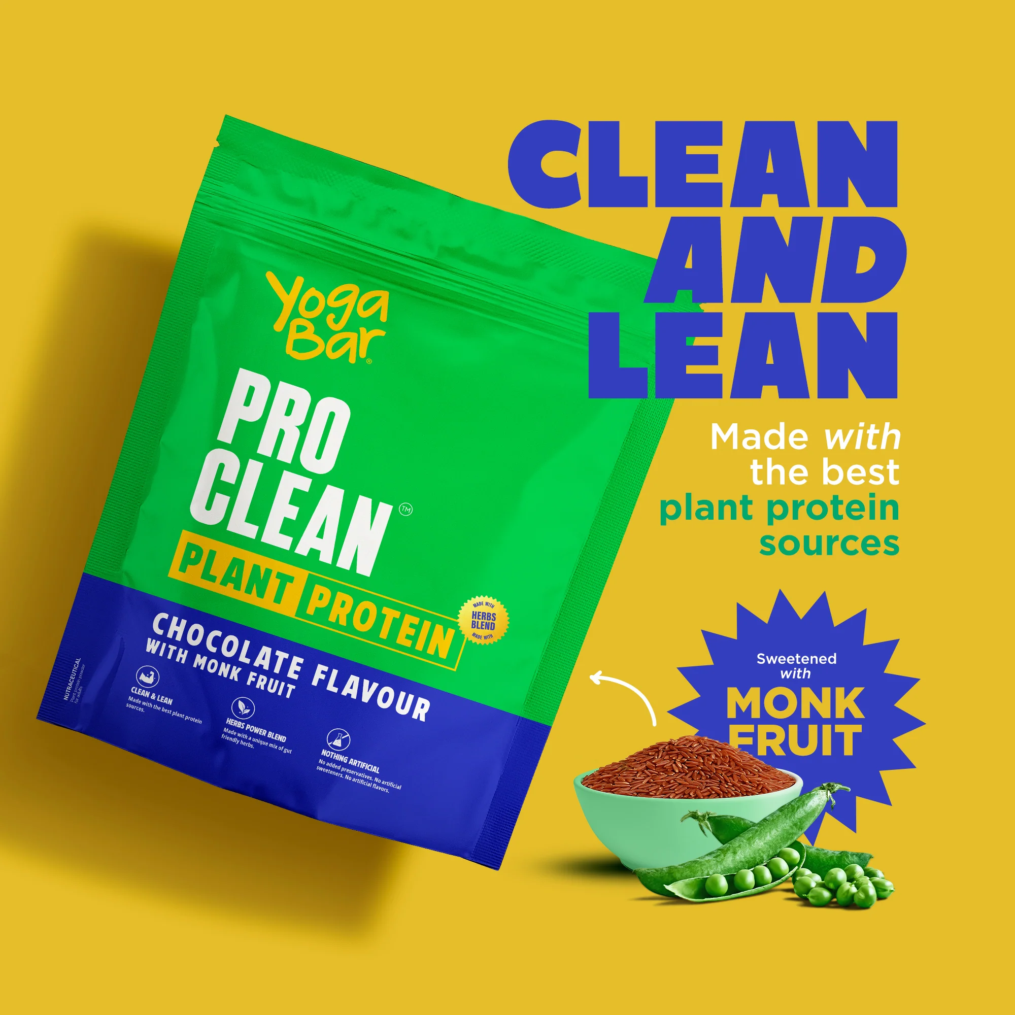 ProClean Plant Protein with Monk Fruit (Chocolate) 500g - Image 5